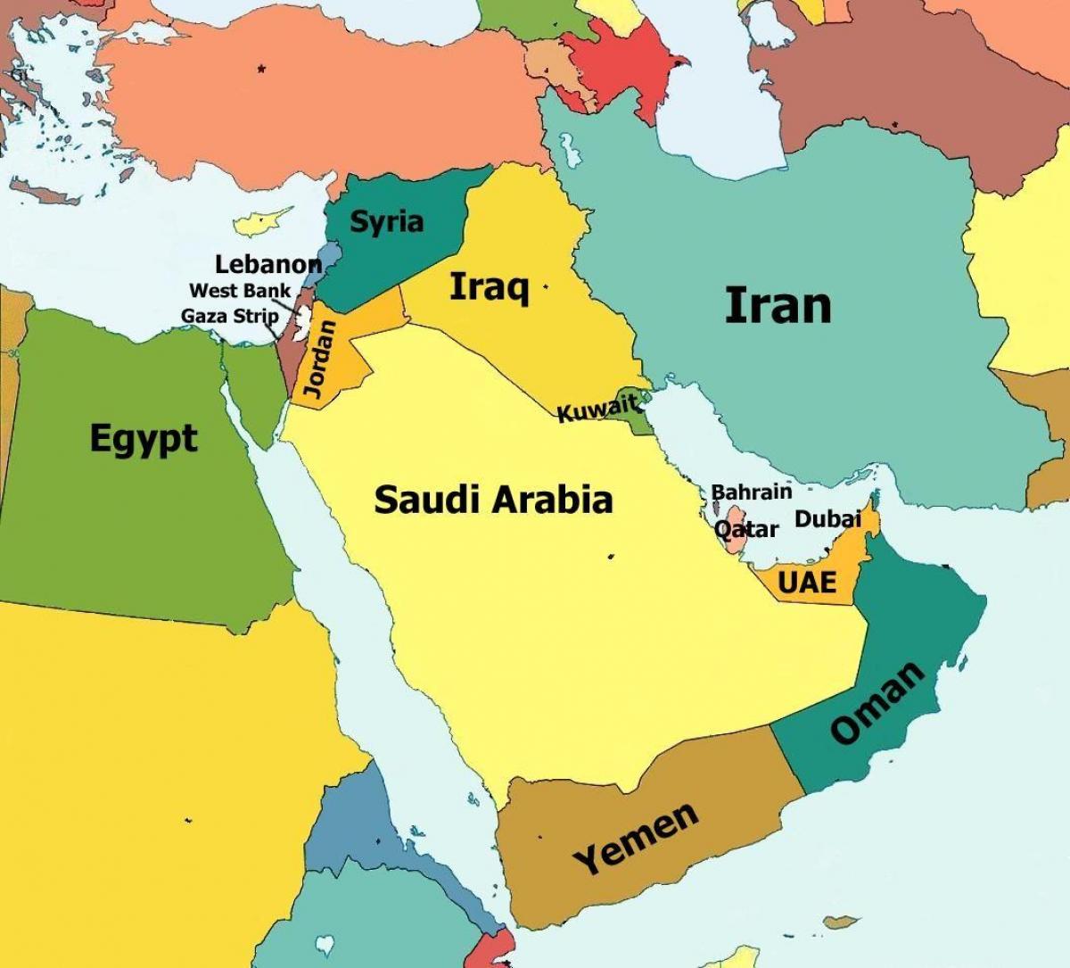 Kraj Oman na mapie świata