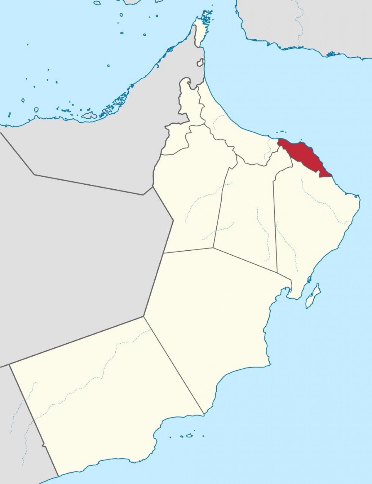 maskat, Oman na mapie