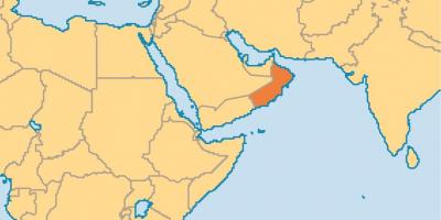 Oman mapa mapa świata