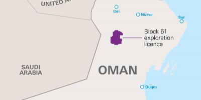 Mapa хаззан Oman