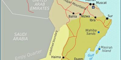 Mapa Omanu дукм